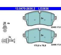 Kit pastiglie freno, Freno a disco Assale anteriore per JAGUAR LAND ROVER DISCOV