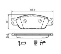 Kit pastiglie freno, Freno a disco Assale anteriore per JAGUAR S-TYPE
