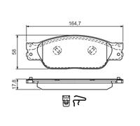 Kit pastiglie freno, Freno a disco Assale anteriore per JAGUAR S-TYPE XJ