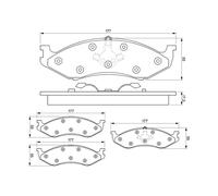 Kit pastiglie freno, Freno a disco Assale anteriore per JEEP KIA CARNIVAL CHEROK