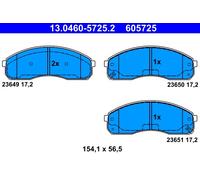 Kit pastiglie freno, Freno a disco Assale anteriore per KIA CARNIVAL PREGIO