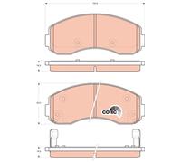 Kit pastiglie freno, Freno a disco Assale anteriore per KIA K2500 K2700 K2900