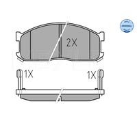 Kit pastiglie freno, Freno a disco Assale anteriore per KIA MAZDA BESTA E K2500