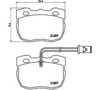 Kit pastiglie freno, Freno a disco Assale anteriore per LAND ROVER DISCOVERY RAN