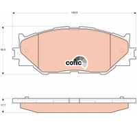 Kit pastiglie freno, Freno a disco Assale anteriore per LEXUS IS IS C