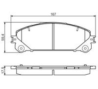 Kit pastiglie freno, Freno a disco Assale anteriore per LEXUS SUBARU TOYOTA ALPH