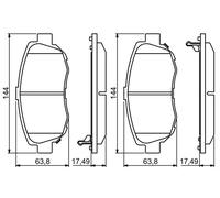Kit pastiglie freno, Freno a disco Assale anteriore per LEXUS TOYOTA ALTEZZA ALT