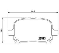 Kit pastiglie freno, Freno a disco Assale anteriore per LEXUS TOYOTA AVALON CAMR