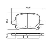 Kit pastiglie freno, Freno a disco Assale anteriore per LEXUS TOYOTA AVALON CAMR
