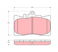 Kit pastiglie freno, Freno a disco Assale anteriore per LEXUS TOYOTA CELSIOR LS