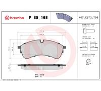 Kit pastiglie freno, Freno a disco Assale anteriore per MAN VW CRAFTER GRAND CAL
