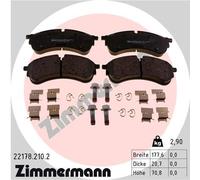 Kit pastiglie freno, Freno a disco Assale anteriore per MAN VW CRAFTER TGE