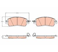 Kit pastiglie freno, Freno a disco Assale anteriore per MAZDA 2