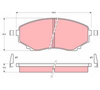 Kit pastiglie freno, Freno a disco Assale anteriore per MAZDA E MPV