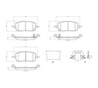 Kit pastiglie freno, Freno a disco Assale anteriore per MAZDA MAZDA (CHANGAN) CX