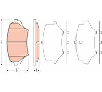 Kit pastiglie freno, Freno a disco Assale anteriore per MAZDA MX-5