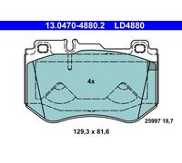 Kit pastiglie freno, Freno a disco Assale anteriore per MERCEDES-BENZ CLASSE C