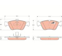 Kit pastiglie freno, Freno a disco Assale anteriore per MERCEDES-BENZ CLASSE C C