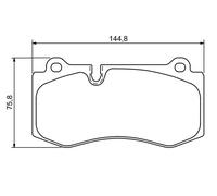 Kit pastiglie freno, Freno a disco Assale anteriore per MERCEDES-BENZ CLASSE E C