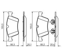 Kit pastiglie freno, Freno a disco Assale anteriore per MERCEDES-BENZ CLASSE GL