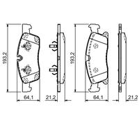 Kit pastiglie freno, Freno a disco Assale anteriore per MERCEDES-BENZ CLASSE GL