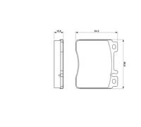 Kit pastiglie freno, Freno a disco Assale anteriore per MERCEDES-BENZ CLASSE S