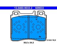 Kit pastiglie freno, Freno a disco Assale anteriore per MERCEDES-BENZ CLASSE S