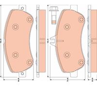 Kit pastiglie freno, Freno a disco Assale anteriore per MERCEDES-BENZ MERCEDES-B