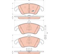 Kit pastiglie freno, Freno a disco Assale anteriore per MERCEDES-BENZ MERCEDES-B