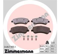 Kit pastiglie freno, Freno a disco Assale anteriore per MERCEDES-BENZ MERCEDES-B