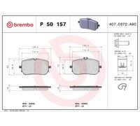 Kit pastiglie freno, Freno a disco Assale anteriore per MERCEDES-BENZ MERCEDES-B