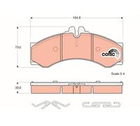 Kit pastiglie freno, Freno a disco Assale anteriore per MERCEDES-BENZ MULTICAR V