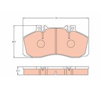 Kit pastiglie freno, Freno a disco Assale anteriore per MERCEDES-BENZ O 408 T2/L