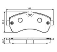 Kit pastiglie freno, Freno a disco Assale anteriore per MERCEDES-BENZ VW CRAFTER