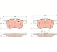 Kit pastiglie freno, Freno a disco Assale anteriore per MG MG (SAIC) ROEWE (SAIC