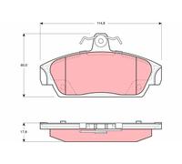 Kit pastiglie freno, Freno a disco Assale anteriore per MG ROVER 100 100 / METRO