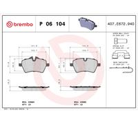 Kit pastiglie freno, Freno a disco Assale anteriore per MINI MINI