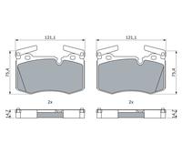 Kit pastiglie freno, Freno a disco Assale anteriore per MINI MINI MINI CLUBMAN