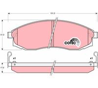 Kit pastiglie freno, Freno a disco Assale anteriore per MITSUBISHI NISSAN CEFIRO