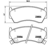 Kit pastiglie freno, Freno a disco Assale anteriore per NISSAN ALMERA PRESEA RAS