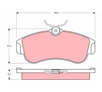 Kit pastiglie freno, Freno a disco Assale anteriore per NISSAN ALMERA PRIMERA