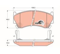 Kit pastiglie freno, Freno a disco Assale anteriore per NISSAN ALMERA SUNNY