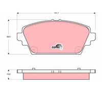 Kit pastiglie freno, Freno a disco Assale anteriore per NISSAN ALMERA TINO PRIME
