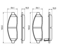 Kit pastiglie freno, Freno a disco Assale anteriore per NISSAN LEAF NAVARA NP300