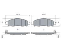 Kit pastiglie freno, Freno a disco Assale anteriore per NISSAN LEAF NV200 NV200