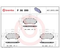 Kit pastiglie freno, Freno a disco Assale anteriore per NISSAN NISSAN (DFAC) REN