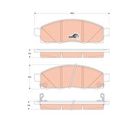 Kit pastiglie freno, Freno a disco Assale anteriore per NISSAN NISSAN (ZHENGZHOU