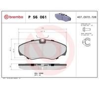 Kit pastiglie freno, Freno a disco Assale anteriore per NISSAN OPEL RENAULT VAUX