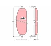 Kit pastiglie freno, Freno a disco Assale anteriore per NISSAN PATROL GR