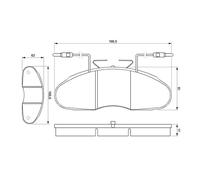 Kit pastiglie freno, Freno a disco Assale anteriore per NISSAN RENAULT TRUCKS ME